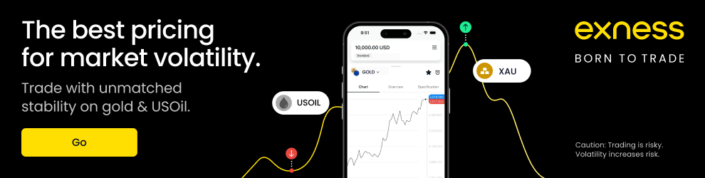 Exness trading banner