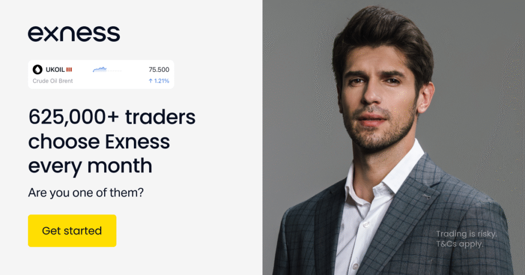 Traders choose Exness banner
