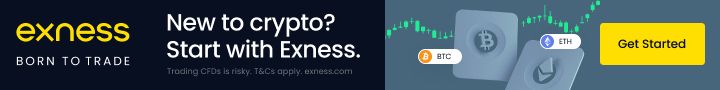 Exness crypto banner
