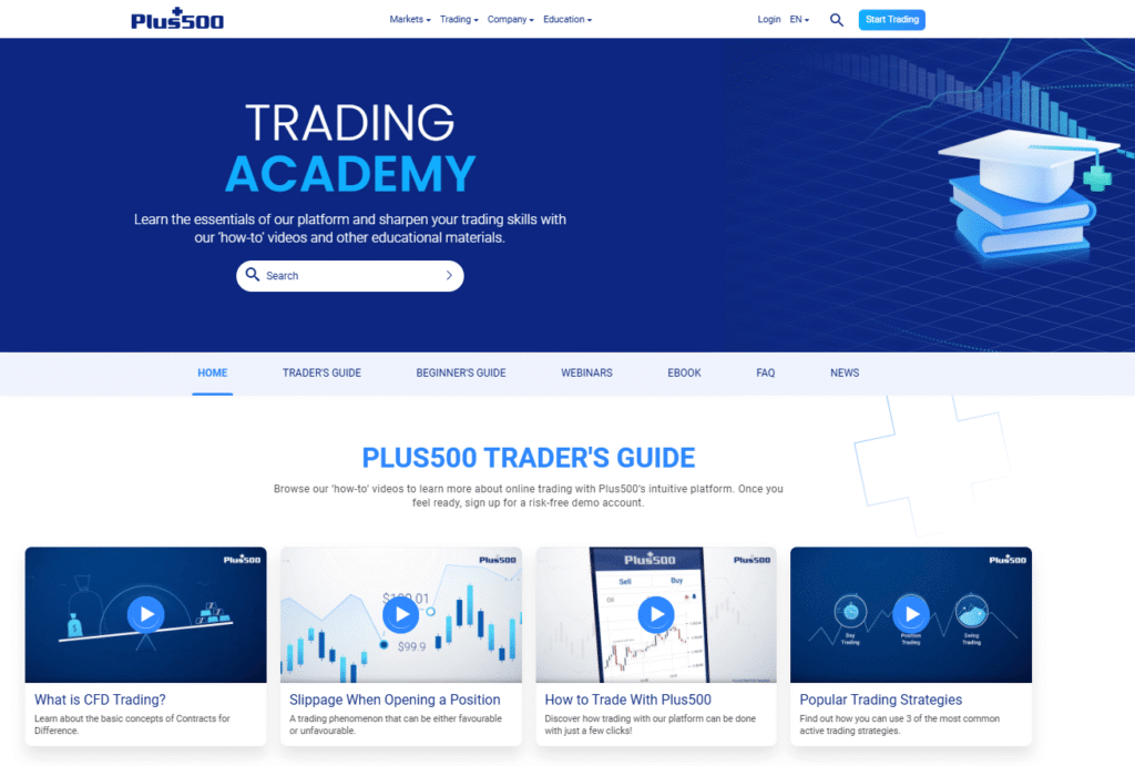Plus500 education
